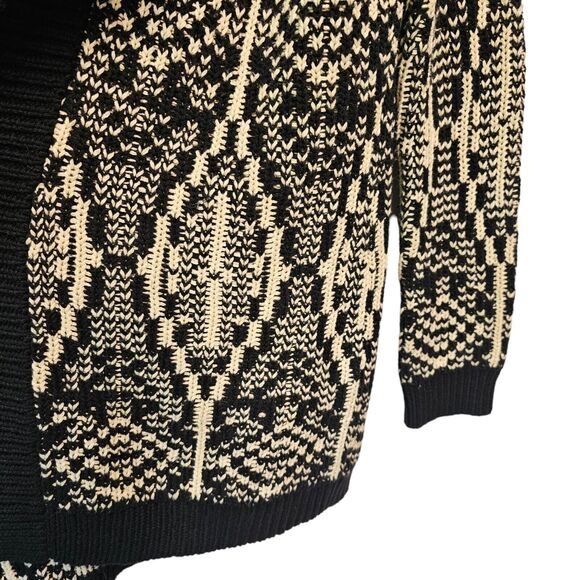 TALBOTS Southwestern Cardigan Aztec Sweater Wool Blend MEDIUM - Picture 6 of 6